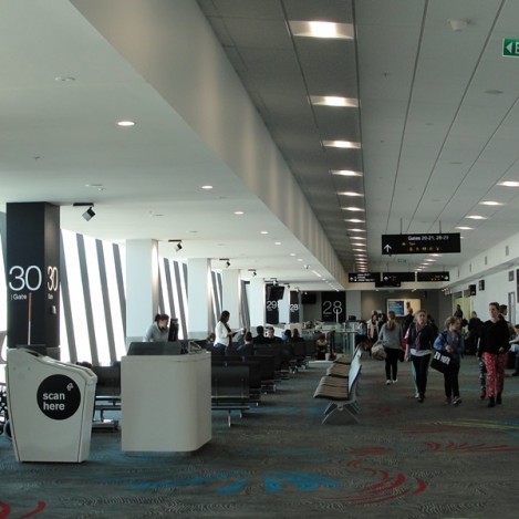 Auckland International Airport, gate lounge