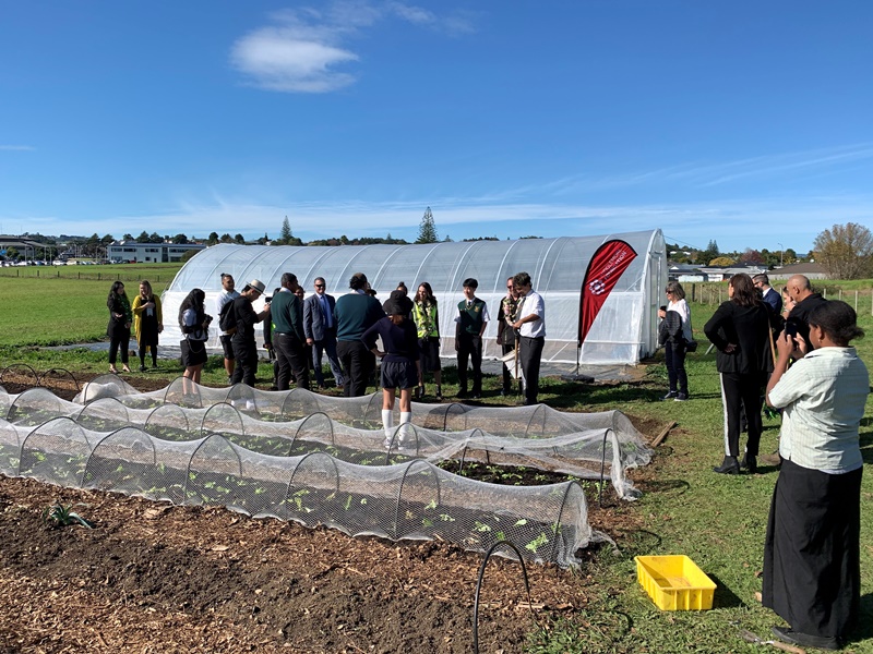 Manurewa High School green house - PM's visit