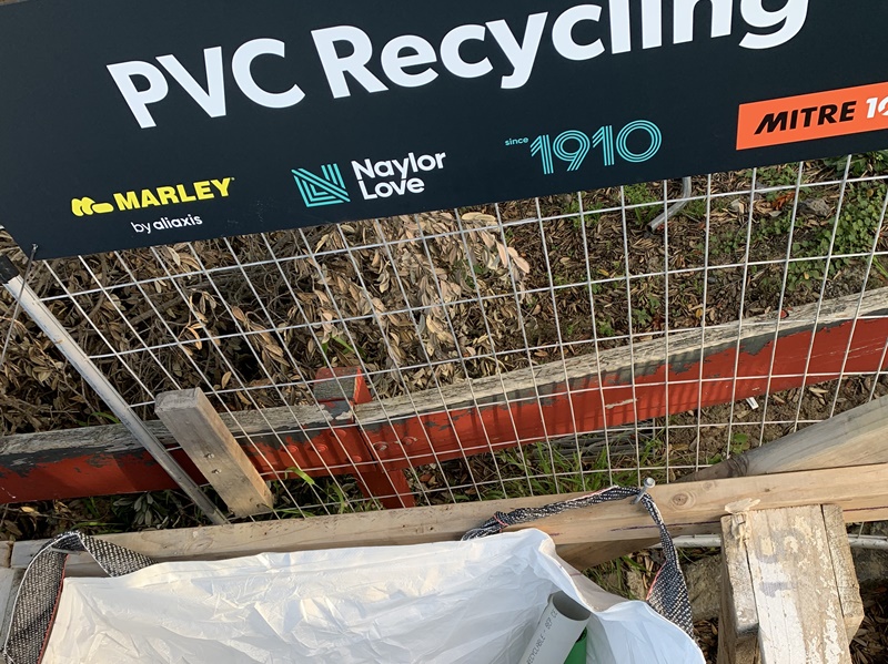 Marley PVC pipe recycling bin, Naylor Love