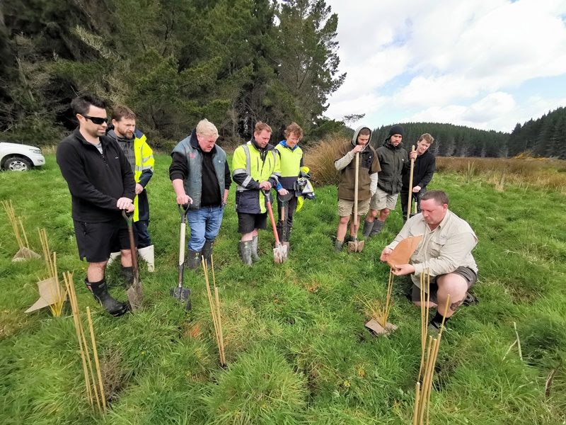Otago Fish and Game planting day